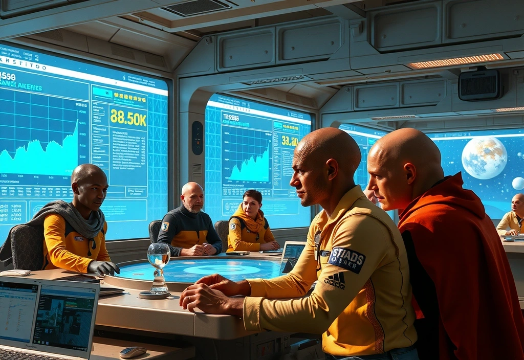 Community of space traders collaborating